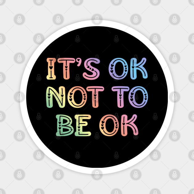 Mental health. Retro colors Magnet by BlaiseDesign